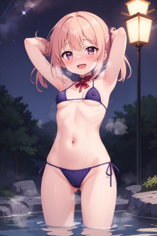 サンプル画像5:貧乳美少女画集No.007 夜の温泉編 143枚＋α(愛のA工房) [d_402918]