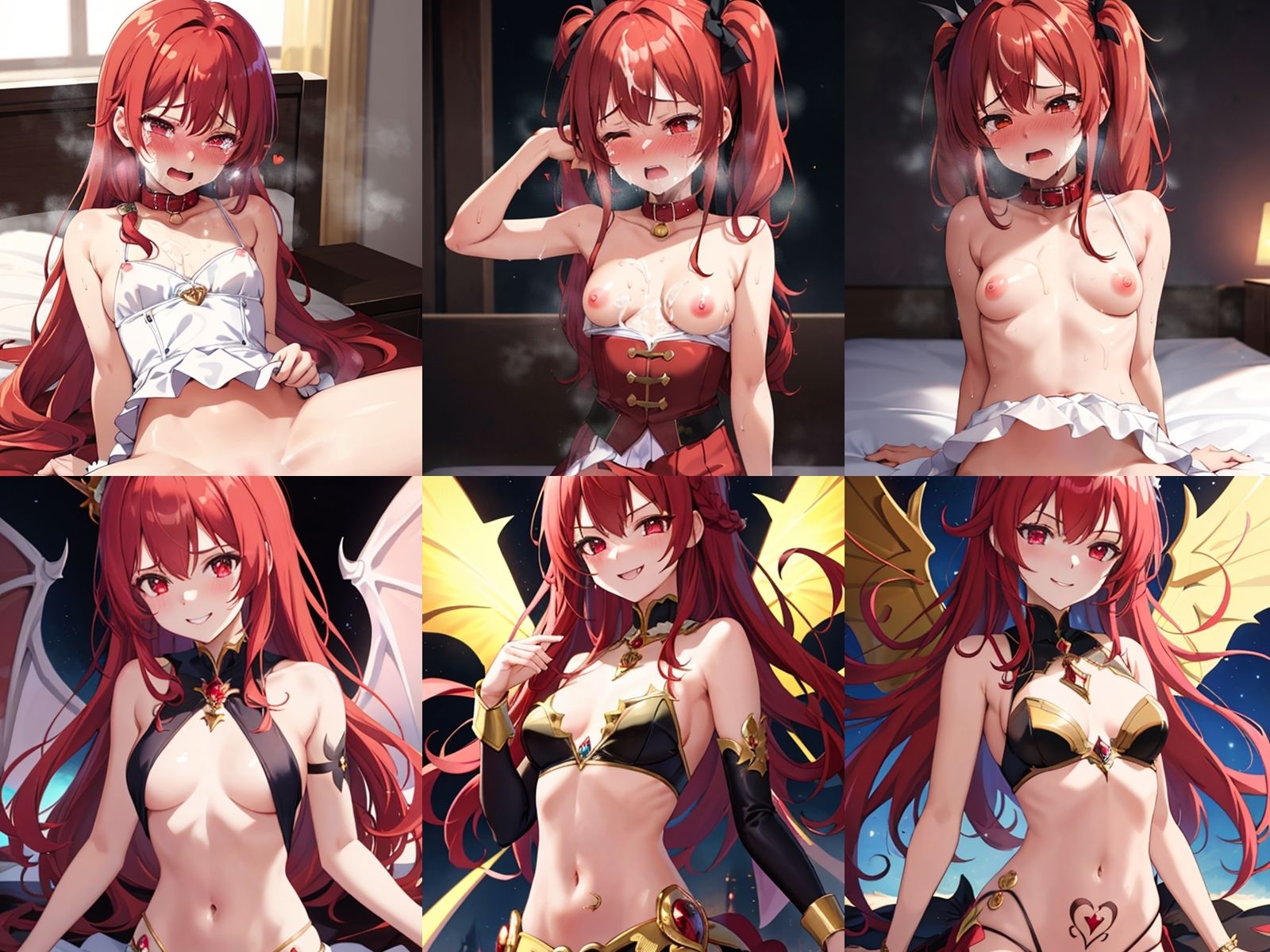 サンプル画像2:赤髪魔法少女を中出しセックスで快楽墜ちさせてみた(アヘアヘ工房) [d_402985]