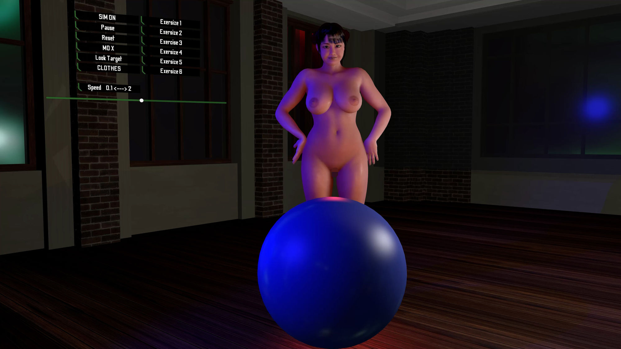 サンプル画像1:★すみれ ぽっちゃりムチムチ爆乳すみれさんのエロエロバランスボールダイエット(秘密らぶ) [d_402998]