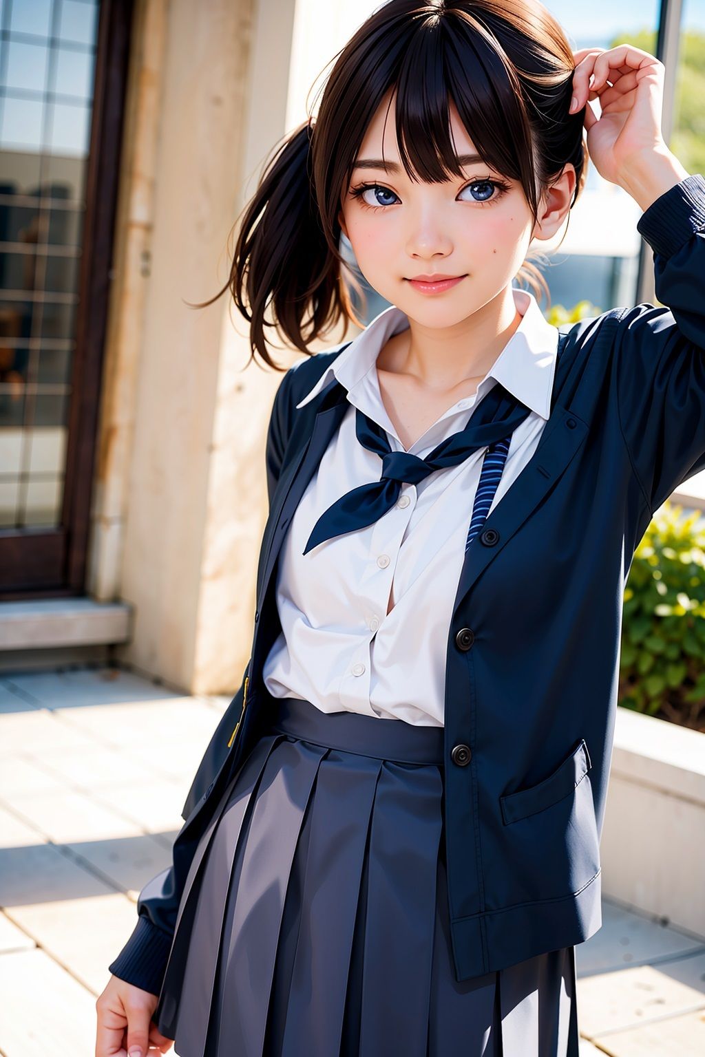 サンプル画像1:女学生CG集2(お花見太郎) [d_403000]