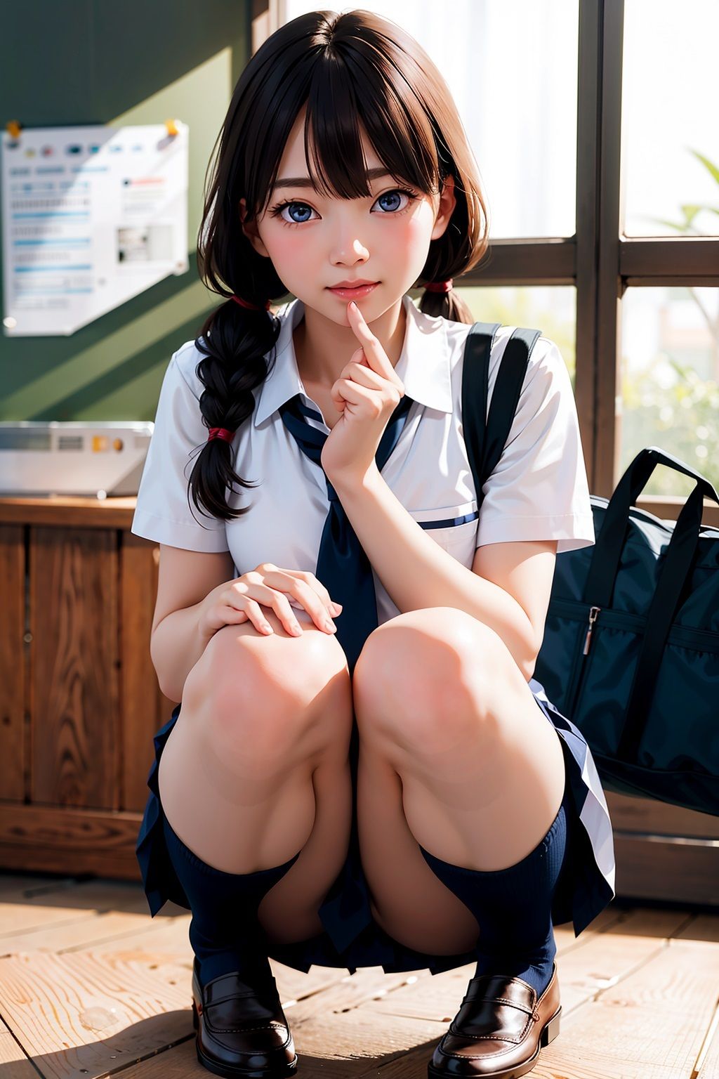 サンプル画像3:女学生CG集2(お花見太郎) [d_403000]