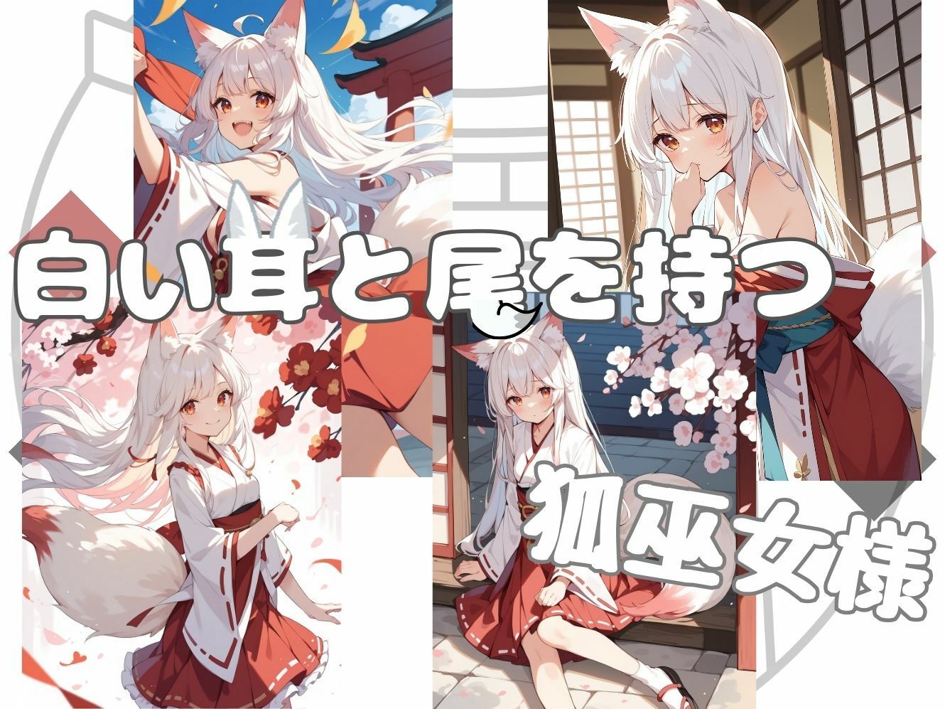 サンプル画像1:因習村の白狐巫女(むほー地帯) [d_403051]