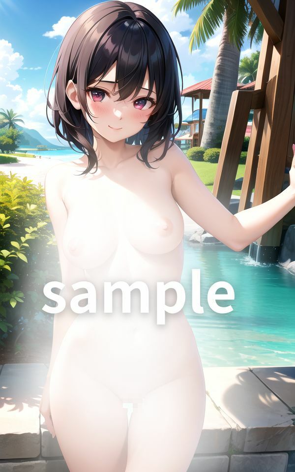 サンプル画像2:ヌーディストビーチの大胆なお姉さん3(AIblack) [d_403052]