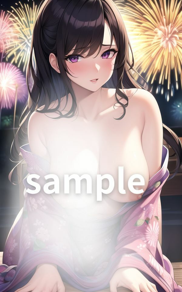 サンプル画像1:花火大会でエロ人妻とえっち(AIgreen) [d_403066]