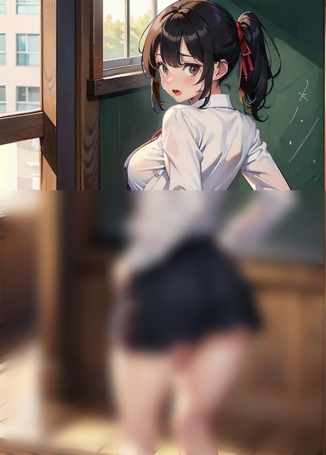 サンプル画像1:僕のペット「空き教室でクラスメイトとえっち」(サンタさん) [d_403106]