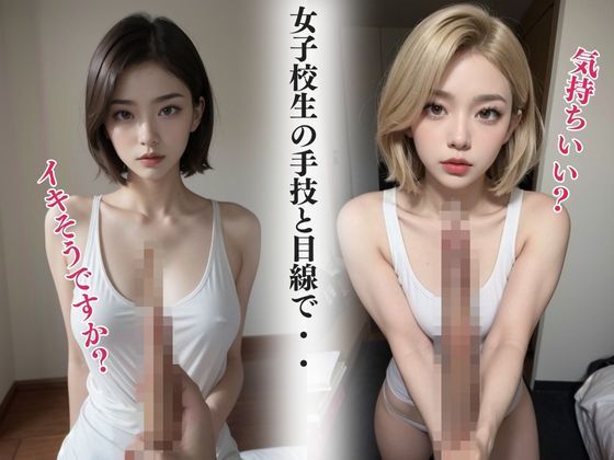 サンプル画像1:イクとこい〜っぱい見せて JKギャルが手コキで全力シコシコ(JKギャル出版) [d_403137]