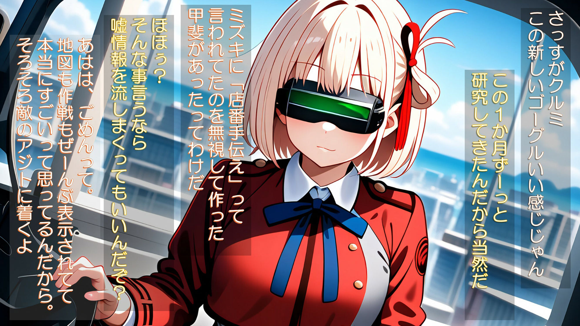 サンプル画像1:催●ゴーグルで常識改変・思考改変された千束の新しい任務(ほしあかりワークス) [d_403158]