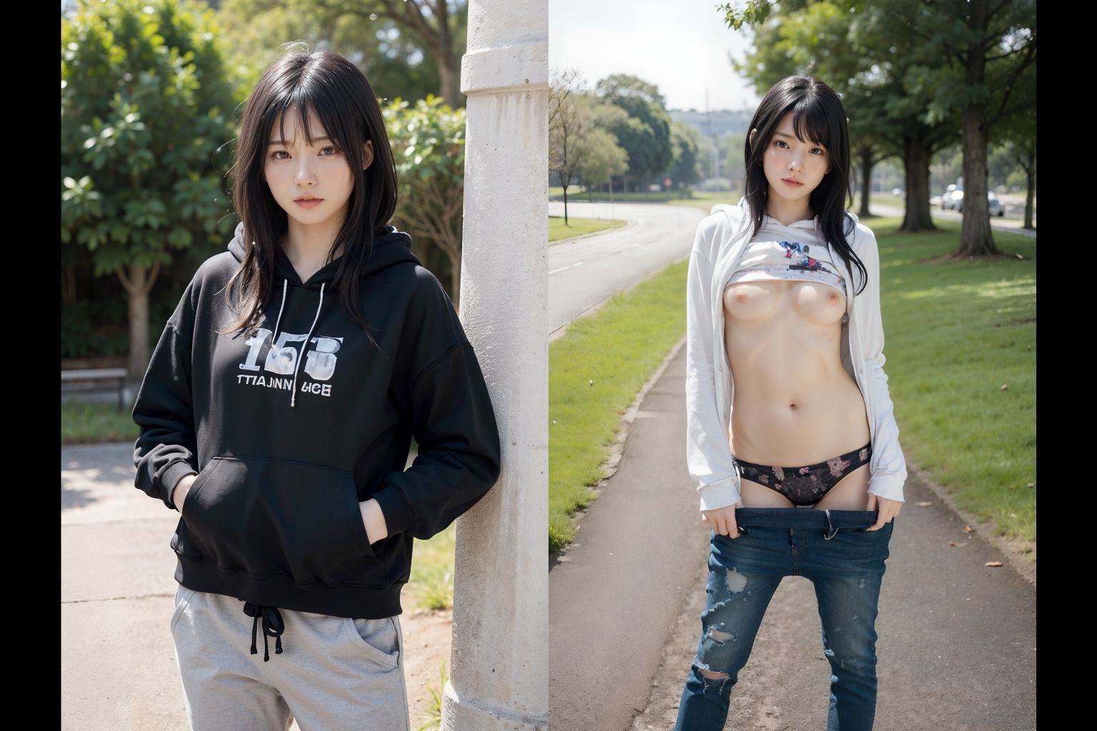 サンプル画像3:ストリートスナップ(AI販売プロジェクト) [d_403307]