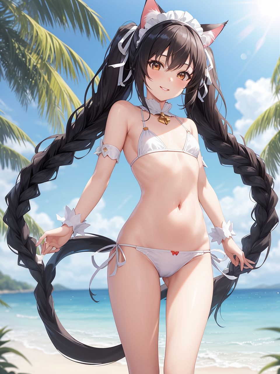 サンプル画像1:可憐なケモ耳娘たち〜AIイラスト集〜(くりきんとん) [d_403318]