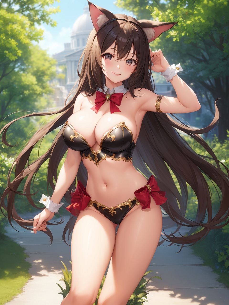 サンプル画像2:可憐なケモ耳娘たち〜AIイラスト集〜(くりきんとん) [d_403318]