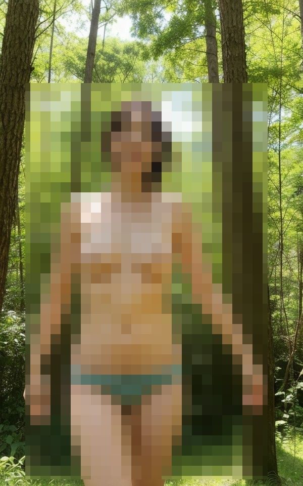 サンプル画像2:友達の母親と森の中で見つからないようコッソリした(YAMANASHI) [d_403338]