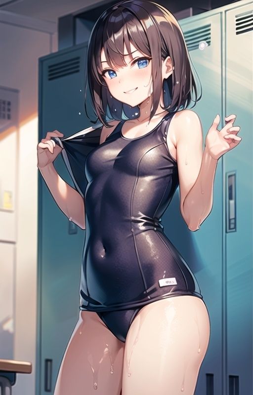 サンプル画像1:むちっとスク水に中出し(ai生成で中出し天国) [d_403346]