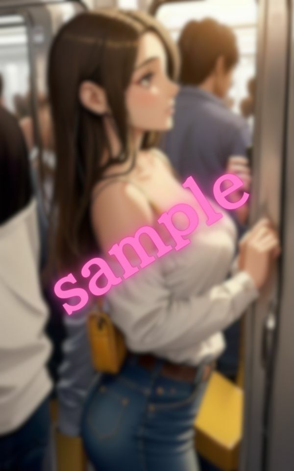 サンプル画像2:電車で隣に立っているお姉さんがエロすぎた・・・(ヌルヌルクラブ) [d_403354]