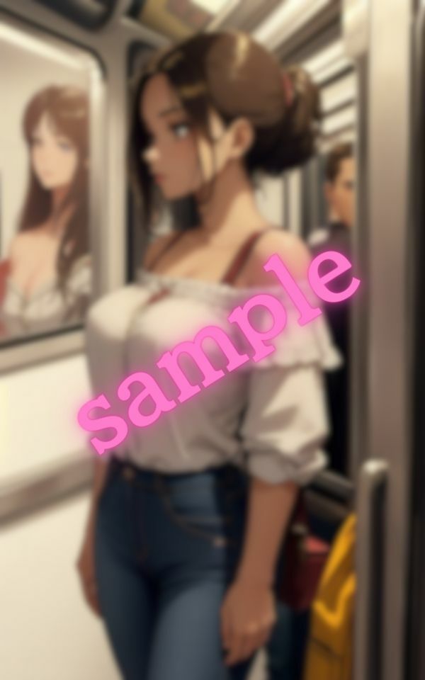 サンプル画像4:電車で隣に立っているお姉さんがエロすぎた・・・(ヌルヌルクラブ) [d_403354]