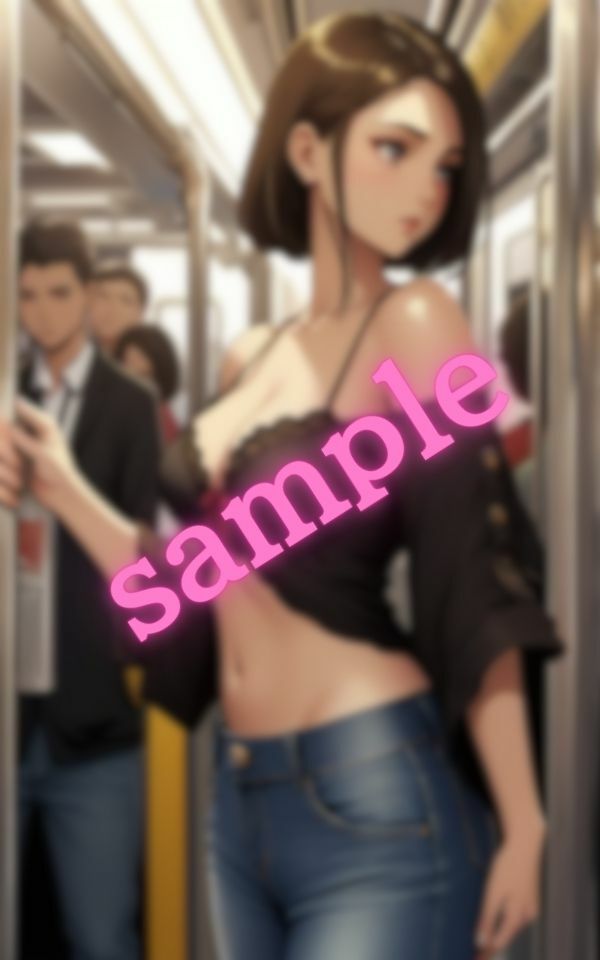 サンプル画像1:電車で見かけたオフショルの美しい女性(美女の集い) [d_403363]