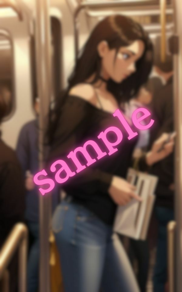 サンプル画像3:電車で見かけたオフショルの美しい女性(美女の集い) [d_403363]