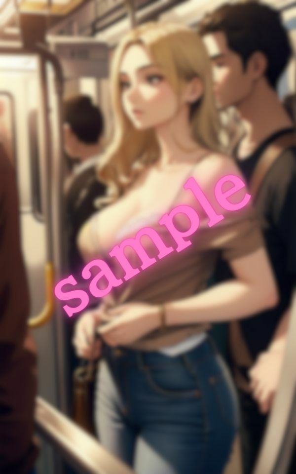 サンプル画像5:電車で見かけたオフショルの美しい女性(美女の集い) [d_403363]