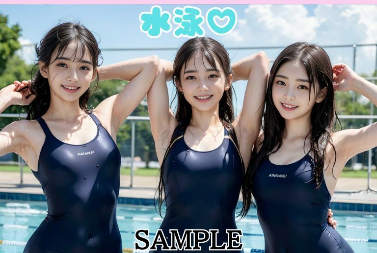 サンプル画像5:淫乱部活ハーレム女子校生！(AI美女マスター) [d_403460]