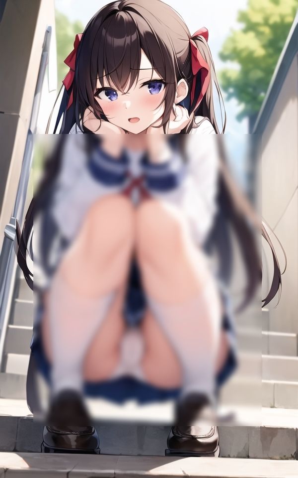 サンプル画像1:そんなに見られると、さすがに恥ずかしいです(妄想ベジタリアン) [d_403491]