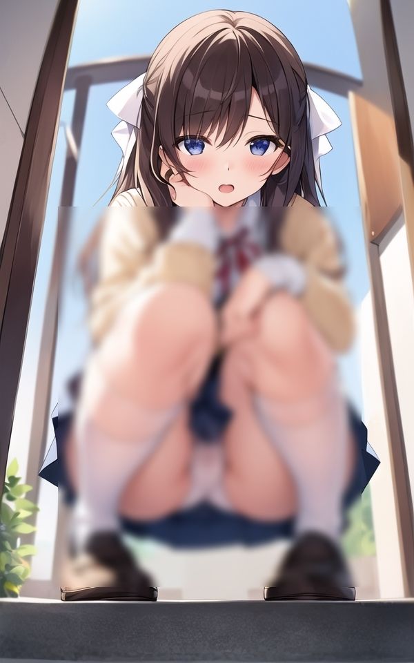 サンプル画像2:そんなに見られると、さすがに恥ずかしいです(妄想ベジタリアン) [d_403491]