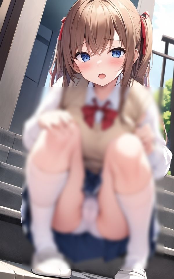 サンプル画像3:そんなに見られると、さすがに恥ずかしいです(妄想ベジタリアン) [d_403491]