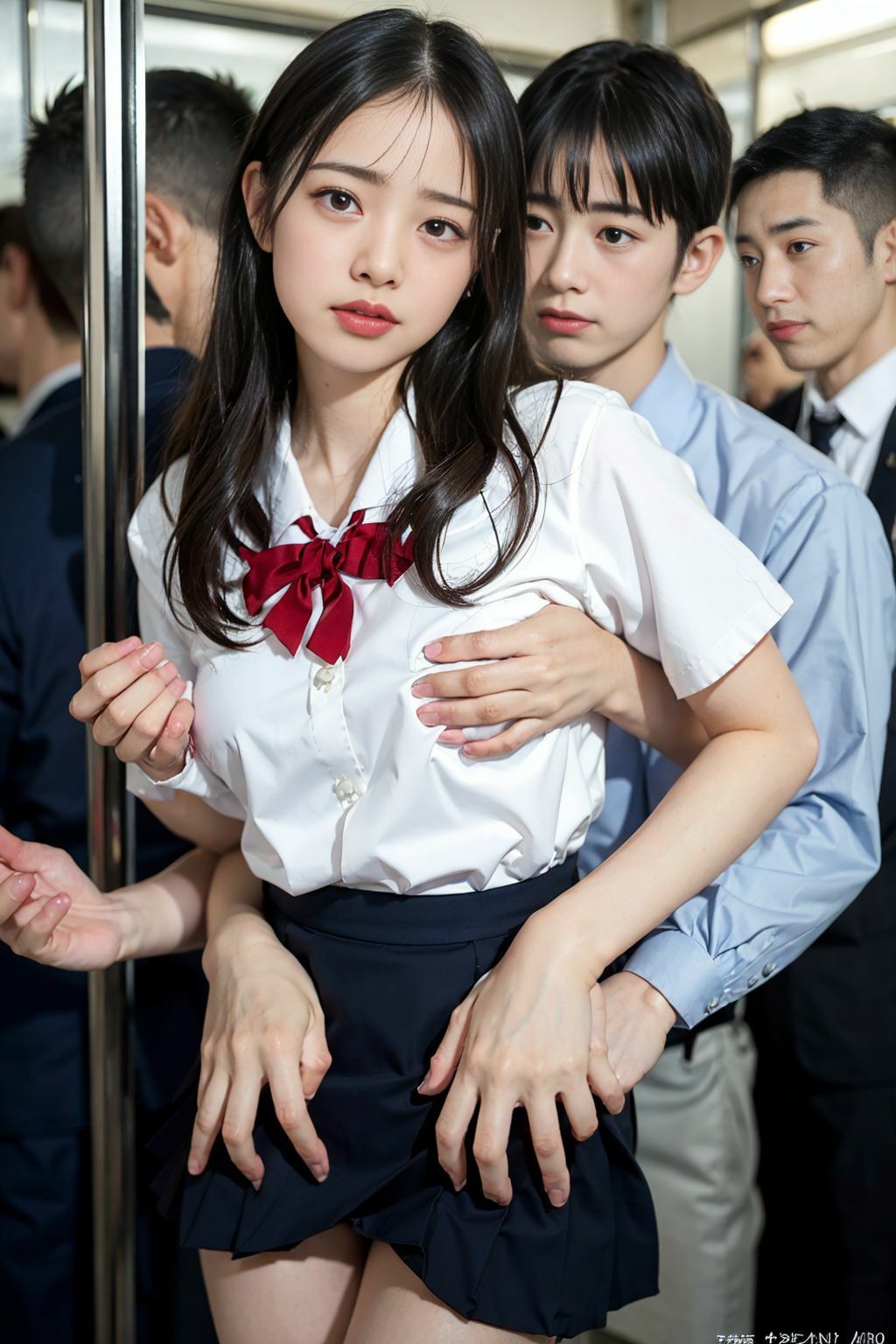 サンプル画像2:巨乳女子校生 痴●祭り(ジブン) [d_403519]