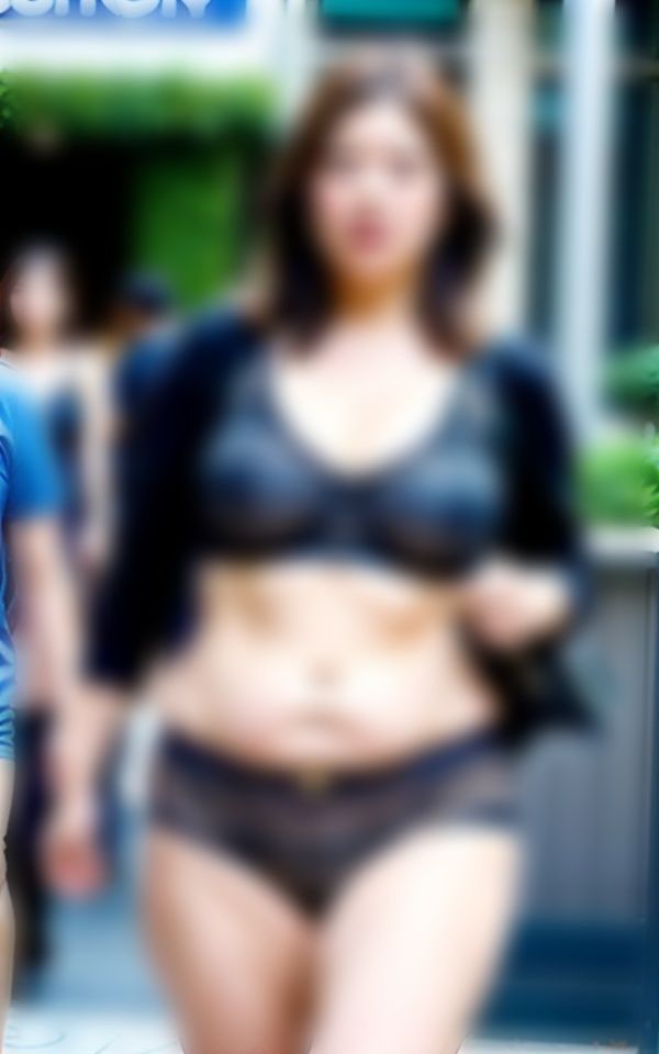 サンプル画像4:デブ散歩〜新時代は下着で散歩198人〜(妄想激アツCLUB) [d_403534]