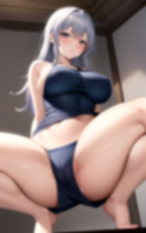 サンプル画像2:終電逃して後輩の家に…(深淵AI秘宝館) [d_403535]