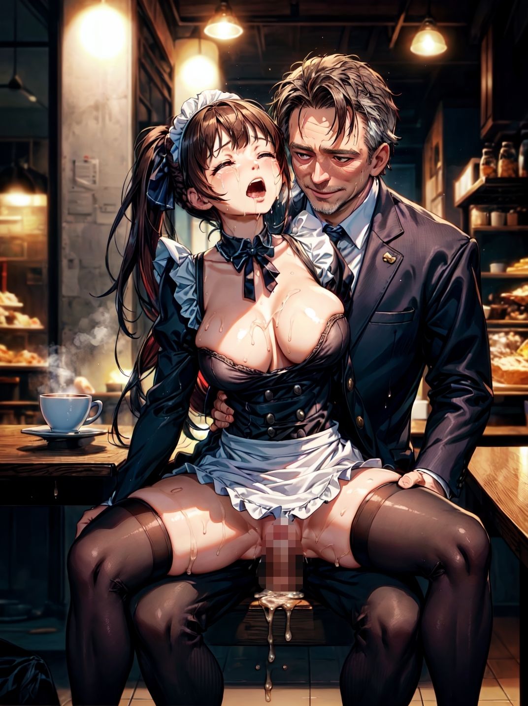 サンプル画像3:変態経営者に犯●れたウェイトレス(studio1111) [d_403544]