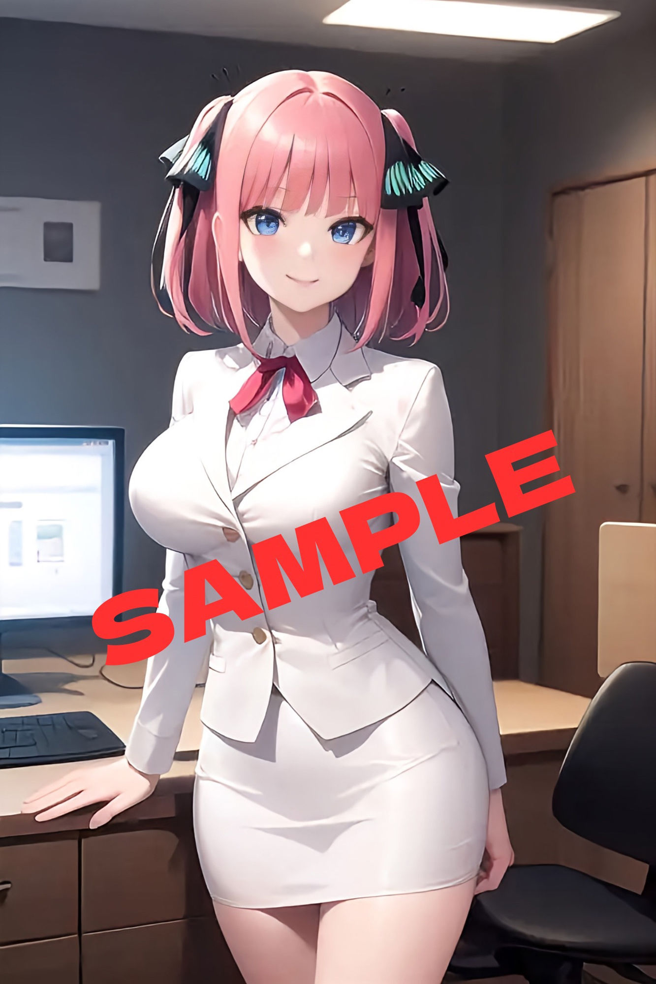 サンプル画像4:［OL中野◯乃］大嫌いな上司のオチ●ポがドストライクな件(かわいあい) [d_403596]