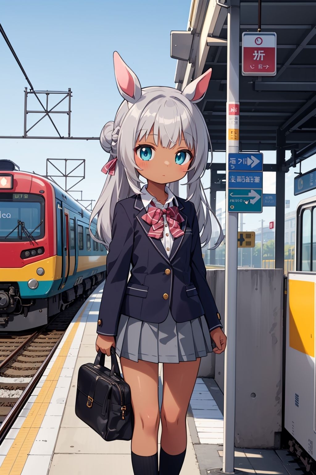 サンプル画像1:ケモミミ女子専用車両でやりたい放題！(謎の海産物) [d_403597]