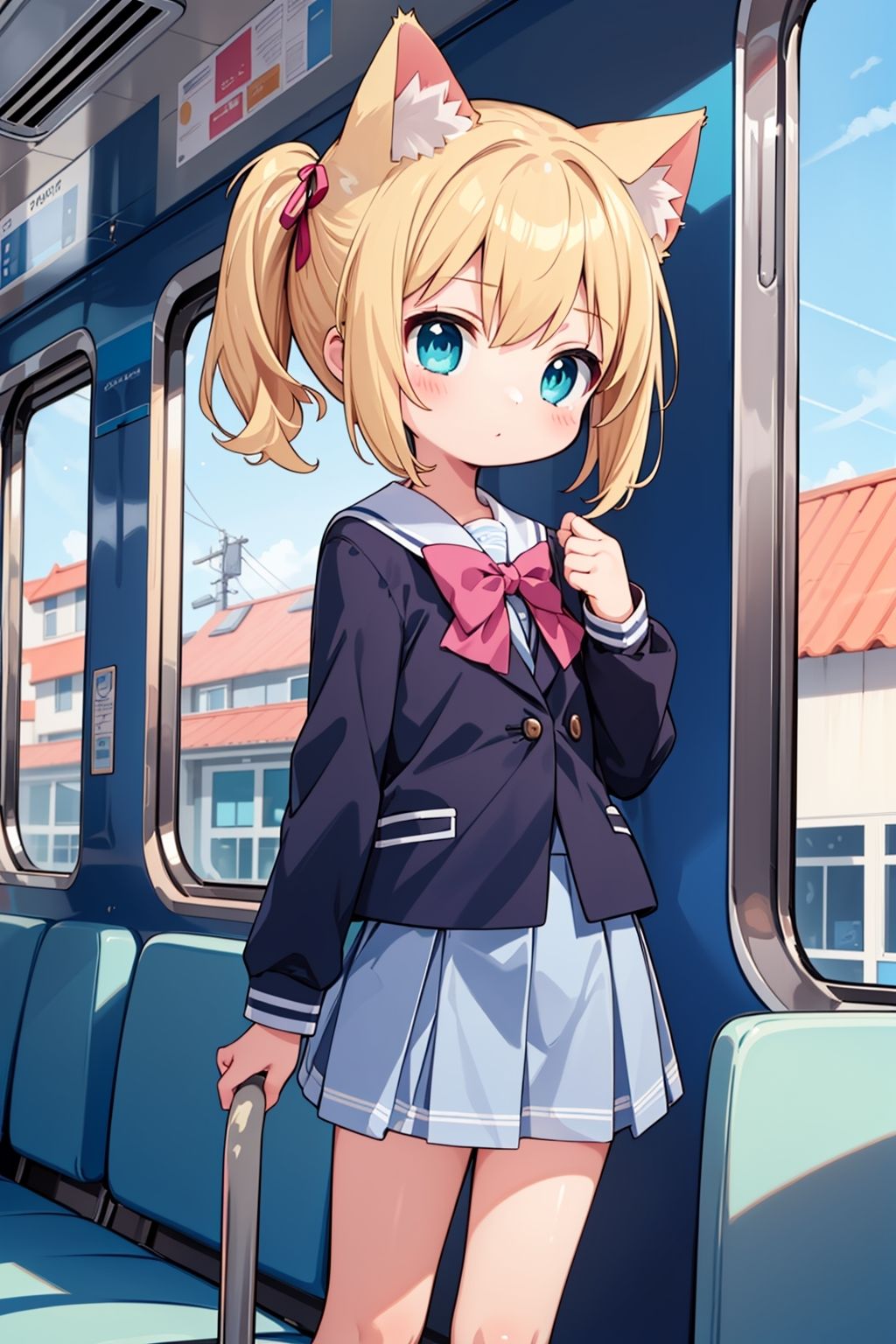 サンプル画像2:ケモミミ女子専用車両でやりたい放題！(謎の海産物) [d_403597]