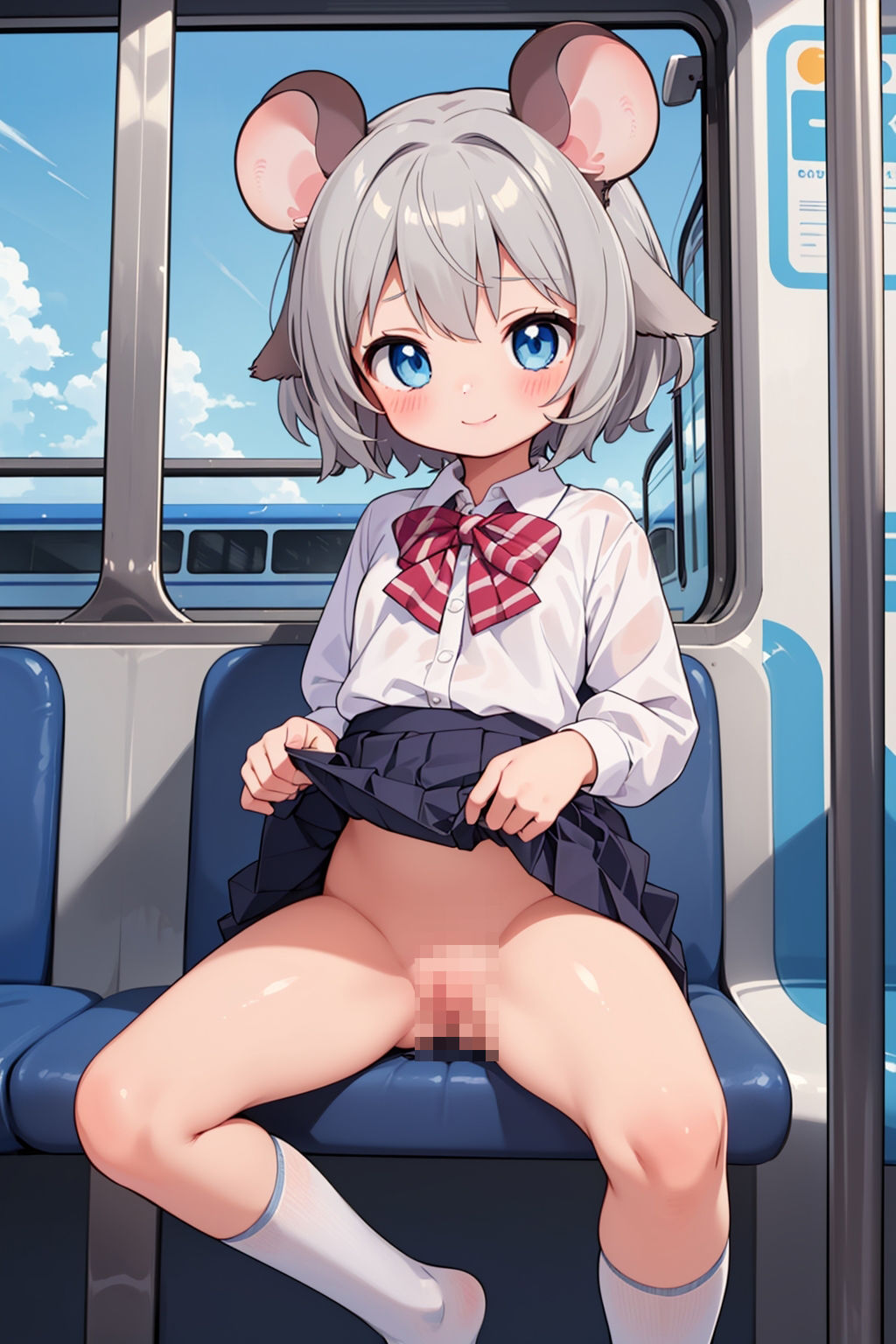 サンプル画像3:ケモミミ女子専用車両でやりたい放題！(謎の海産物) [d_403597]