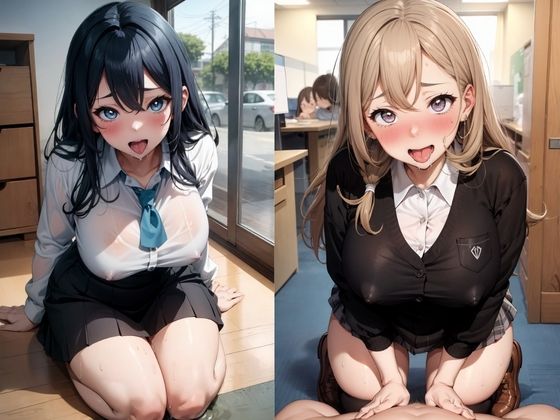 サンプル画像4:いつもは皆が働く会社で…エロすぎる女上司、同僚、先輩、後輩OLとこっそりハメまくる(キラキラ☆ギャラリー) [d_403742]