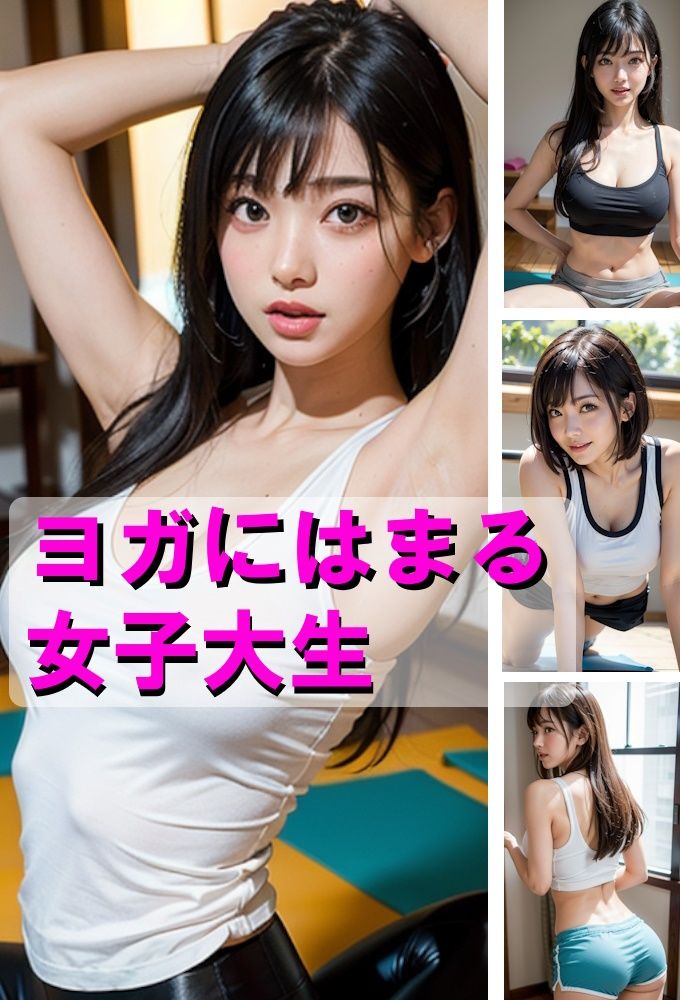 サンプル画像1:ヨガにはまる女子大生(AIpril Fool リアル系) [d_403752]