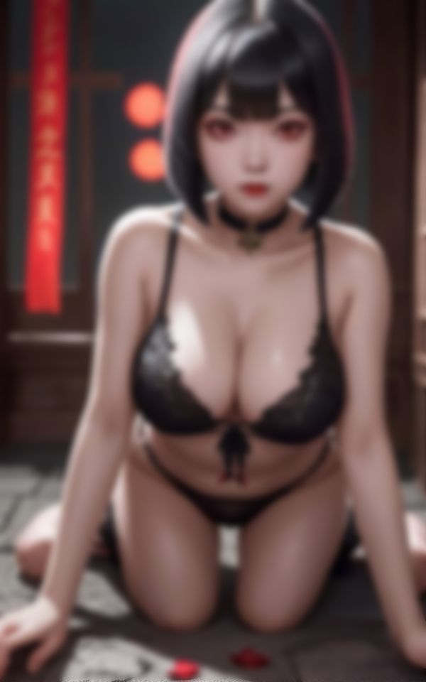 サンプル画像2:身体があまりにも淫乱すぎるえちえちキョンシー写真集(かなえAI) [d_403813]