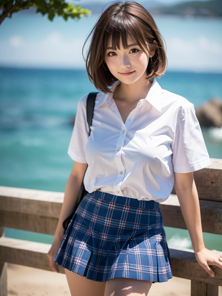 サンプル画像1:巨乳女子◯生の性活動(エロAI生成所) [d_403817]