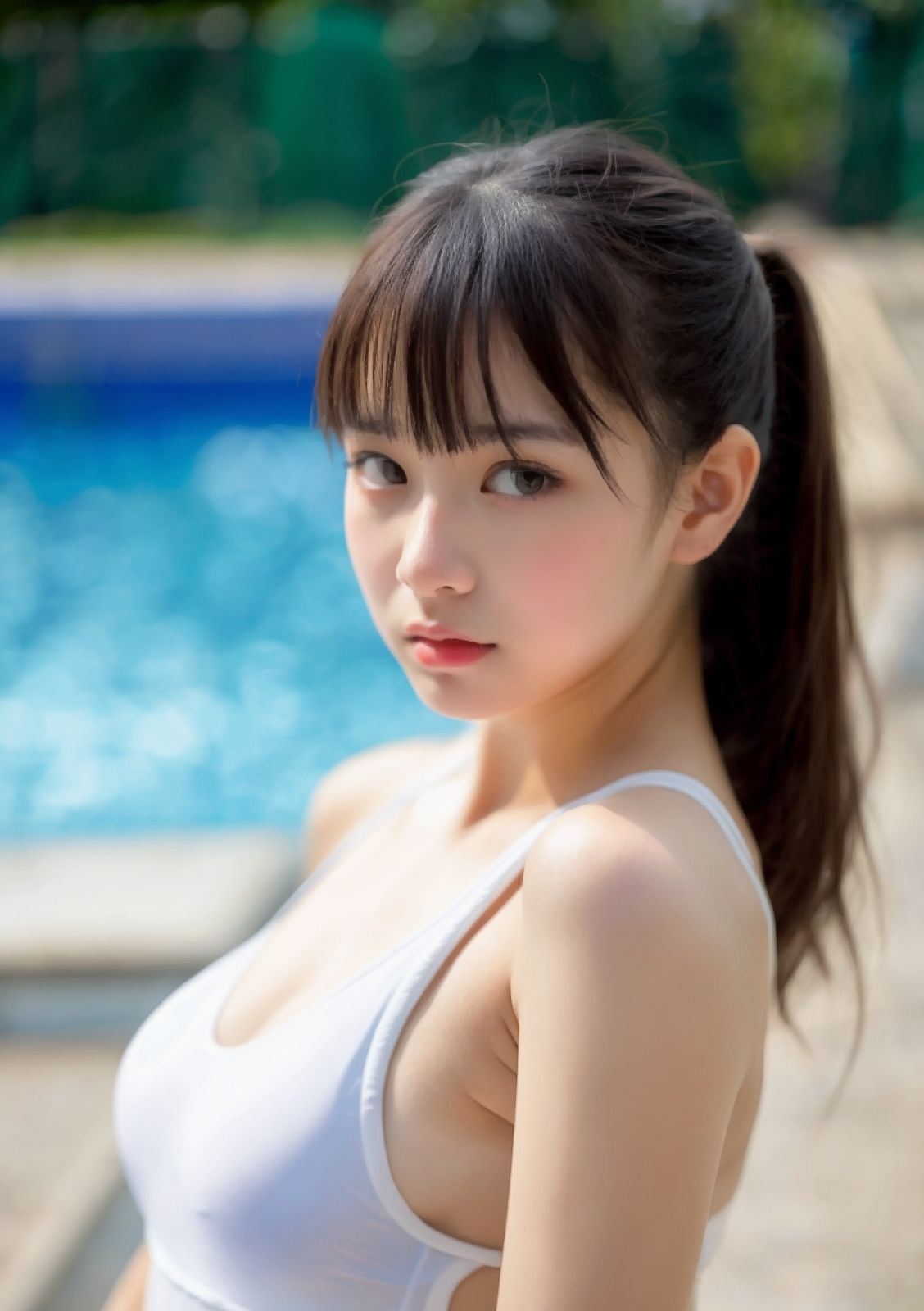 サンプル画像2:女子校生 水着グラビア(焼きたてチェリーパイ) [d_403822]