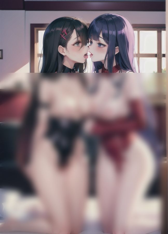 サンプル画像4:変態レズおまん◯「おまんこどろっどろっ」「好きすぎておまんこ大興奮」(美女盛り) [d_403875]