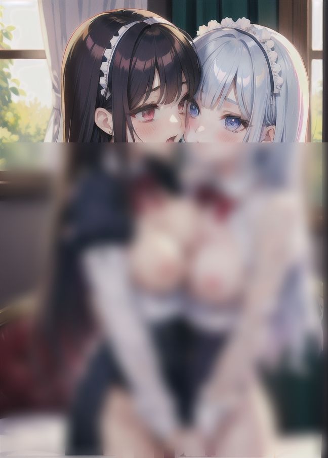 サンプル画像2:百合えっち「裸でエロい行為。女の子同士のえっち」(くれよん王国) [d_403876]