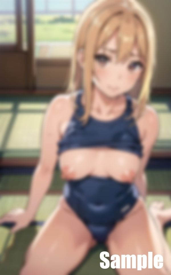 サンプル画像1:畳でスク水(にゅーよーく) [d_403891]