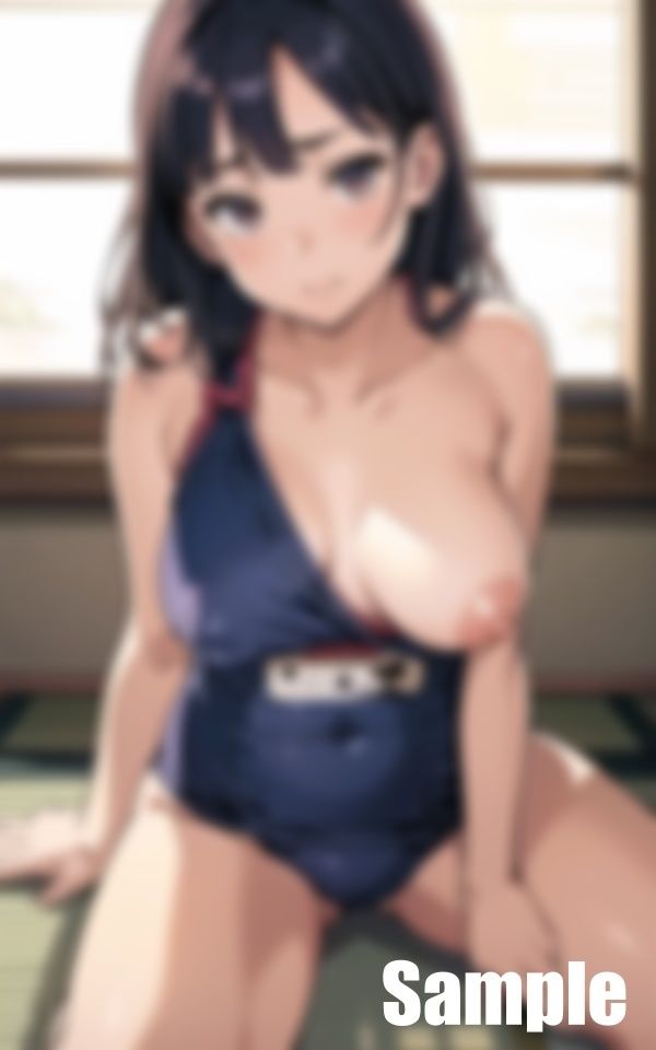 サンプル画像3:畳でスク水(にゅーよーく) [d_403891]