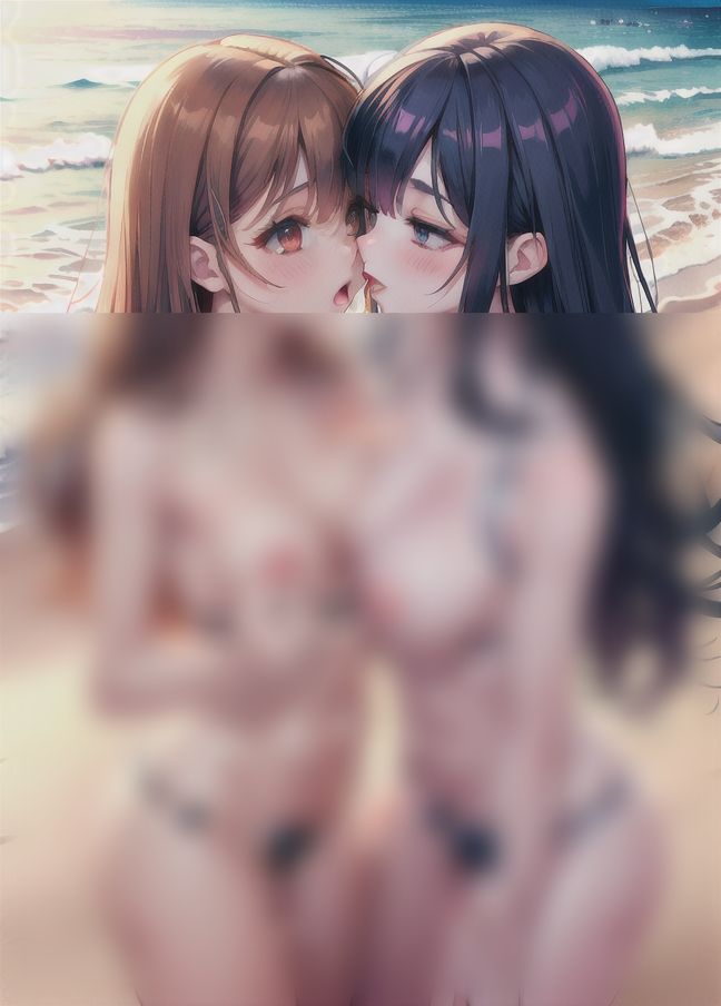 サンプル画像4:レズ専門出会い系マッチングアプリで出会い…今ここでエッチすることになった…(AIサークル) [d_403900]