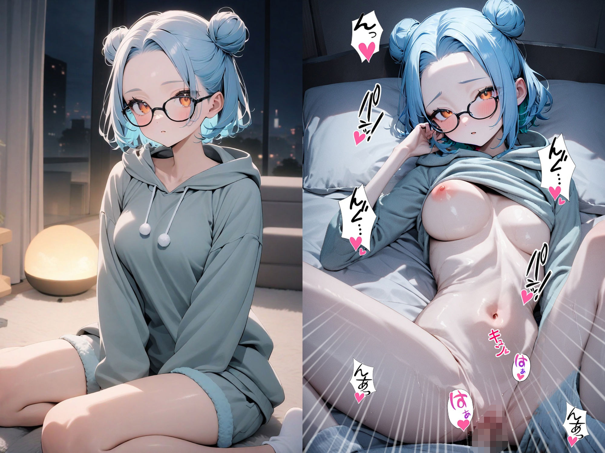 サンプル画像3:60キャラ 部屋着 パジャマ 即オチ2コマ(事務びーむ) [d_403937]