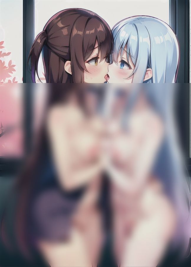 サンプル画像6:僕のクラスメイトの2人はど変態百合カップル(AI美女缶詰) [d_403963]