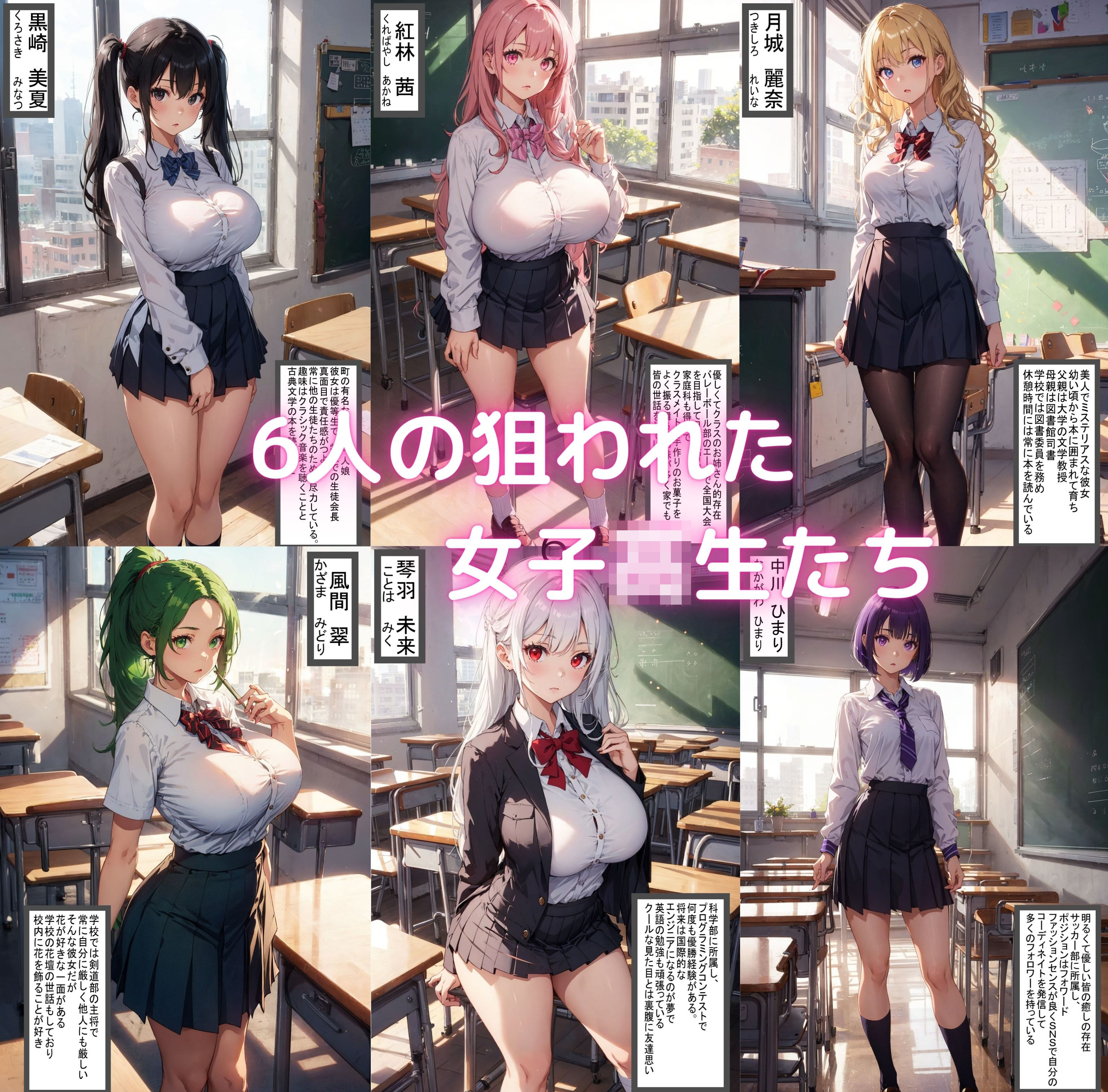 サンプル画像1:6人の訳アリ女子校生を●す話 B組編【セリフ付き】(ゆゆの森) [d_403971]