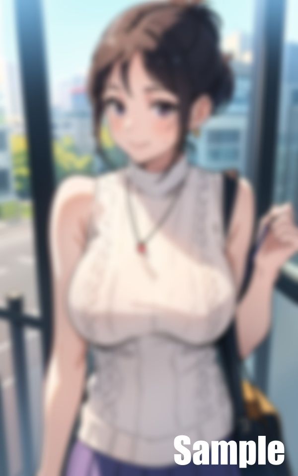 サンプル画像5:新人教育係の巨乳先輩(にょろにょろ) [d_404031]