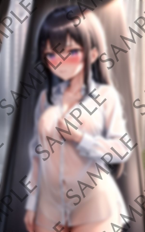 土砂降りの中...ノーブラで屈辱されて全部濡れ濡れに...のサンプル画像 6