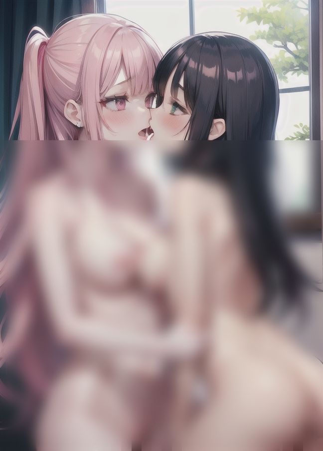 サンプル画像6:ムラムラしたレズがえっちに誘う「レズ学園」’キスしていい？’(美味しいもの) [d_404131]