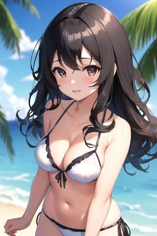 サンプル画像1:幼馴染との想い出〜プライベートビーチ〜(忍の庵) [d_404138]